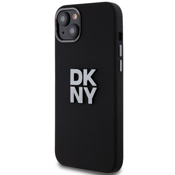 DKNY Liquid Silicone Metal Logo case for iPhone 15 Plus / 14 Plus - black | Techbox