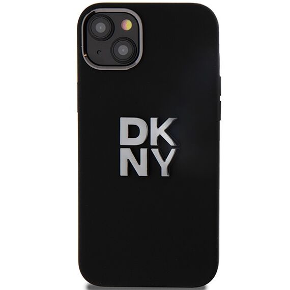 DKNY Liquid Silicone Metal Logo case for iPhone 15 Plus / 14 Plus - black | Techbox