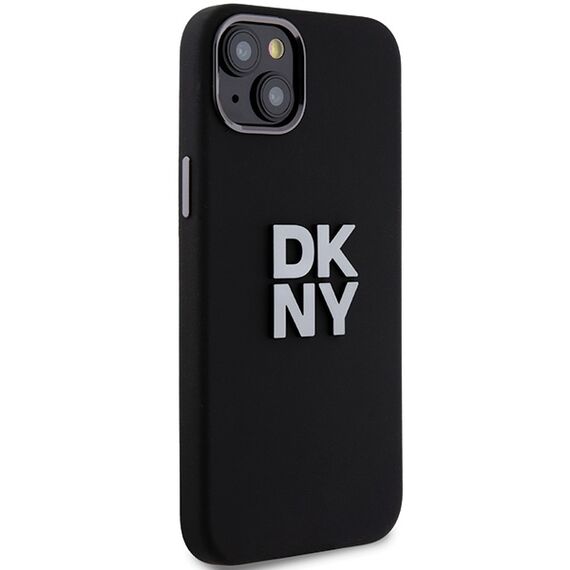 DKNY Liquid Silicone Metal Logo case for iPhone 15 Plus / 14 Plus - black | Techbox