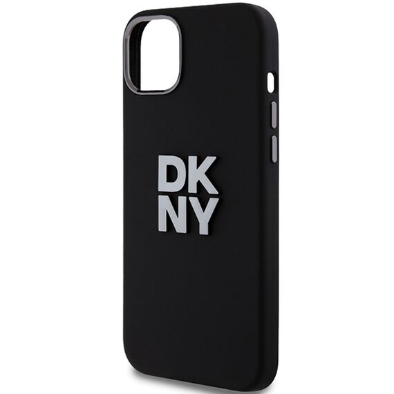 DKNY Liquid Silicone Metal Logo case for iPhone 15 Plus / 14 Plus - black | Techbox