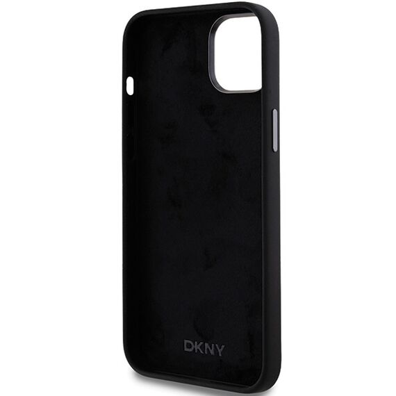 DKNY Liquid Silicone Metal Logo case for iPhone 15 Plus / 14 Plus - black | Techbox