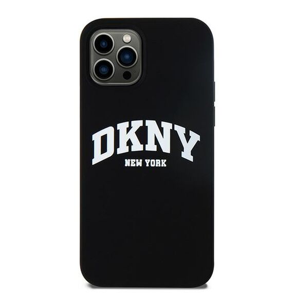 DKNY Liquid Silicone White Printed Logo MagSafe Case for iPhone 12/12 Pro - Black - Uncategorized Cases (2) - Cases - Techbox