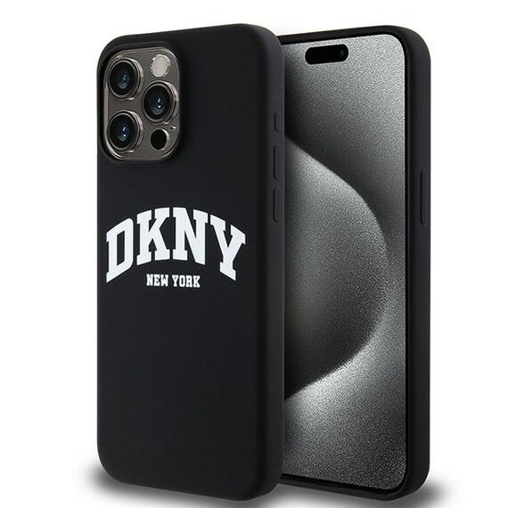 DKNY Liquid Silicone White Printed Logo MagSafe iPhone 13 Pro Max Case - Black - Uncategorized Cases (2) - Cases - Techbox