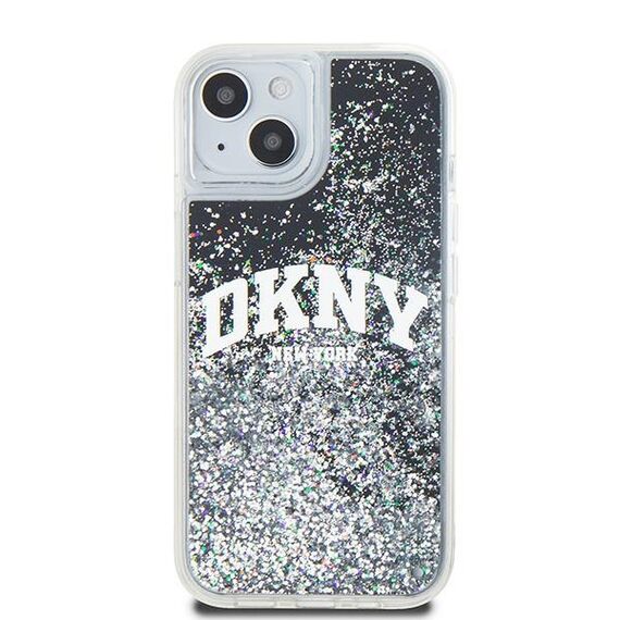 Etui DKNY Liquid Glitter Big Logo na iPhone 15 / 14 / 13 - czarne - Uncategorized Cases (2) - Cases - Techbox