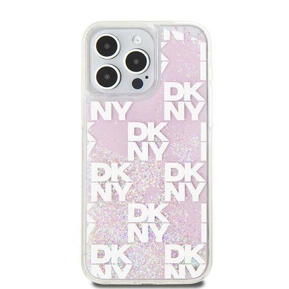 Etui DKNY Liquid Glitter Multilogo na iPhone 15 Pro Max - różowe | Techbox
