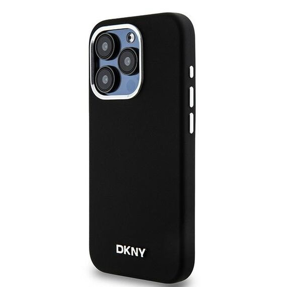 Etui DKNY Liquid Silicone Small Metal Logo MagSafe na iPhone 14 Pro - czarne - Uncategorized Cases (2) - Cases - Techbox