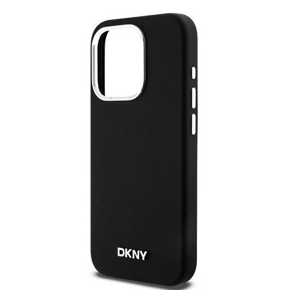 Etui DKNY Liquid Silicone Small Metal Logo MagSafe na iPhone 14 Pro - czarne - Uncategorized Cases (2) - Cases - Techbox
