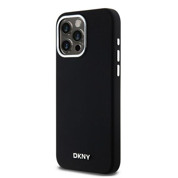 Etui DKNY Liquid Silicone Small Metal Logo MagSafe na iPhone 14 Pro Max - czarne - Uncategorized Cases (2) - Cases - Techbox