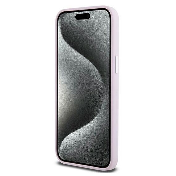 Etui DKNY Liquid Silicone Small Metal Logo MagSafe na iPhone 14 Pro Max - różowe | Techbox