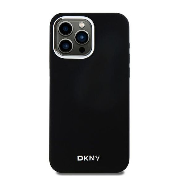 Etui DKNY Liquid Silicone Small Metal Logo MagSafe na iPhone 15 Pro Max - czarne - Uncategorized Cases (2) - Cases - Techbox