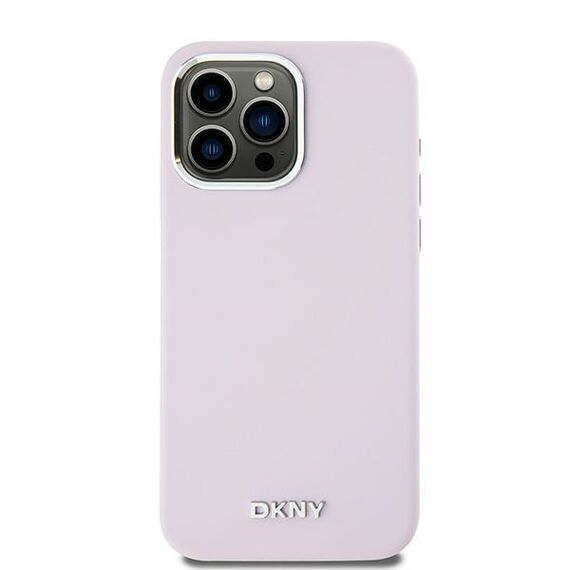 Etui DKNY Liquid Silicone Small Metal Logo MagSafe na iPhone 15 Pro Max - różowe - Uncategorized Cases (2) - Cases - Techbox