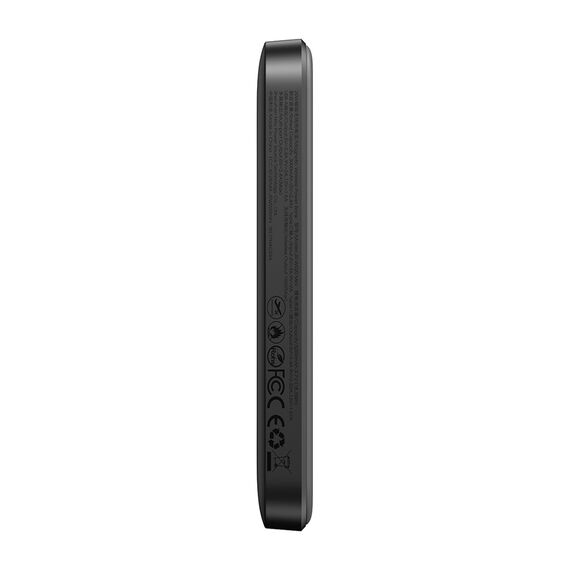 Powerbank Joyroom JR-W020 Mini 5000mAh USB-A USB-C inductive 20W - black + USB-C / USB-C cable | Techbox