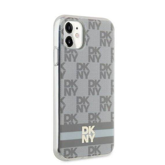 DKNY IML Checkered Mono Pattern &amp; Printed Stripes MagSafe case for iPhone 11 / Xr - beige - Uncategorized Cases (2) - Cases - Techbox