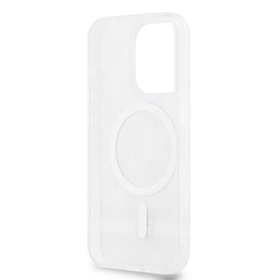 DKNY IML Checkered Mono Pattern &amp; Printed Stripes MagSafe case for iPhone 13 Pro / 13 - beige | Techbox