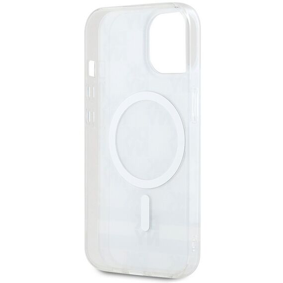 DKNY IML Checkered Mono Pattern &amp; Printed Stripes MagSafe case for iPhone 15 / 14 / 13 - beige | Techbox