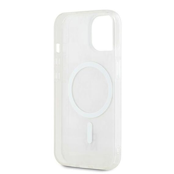 DKNY IML Checkered Mono Pattern &amp; Printed Stripes MagSafe case for iPhone 15 / 14 / 13 - pink | Techbox