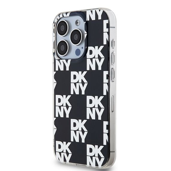 DKNY IML Checkered Mono Pattern case for iPhone 15 Pro Max - black | Techbox