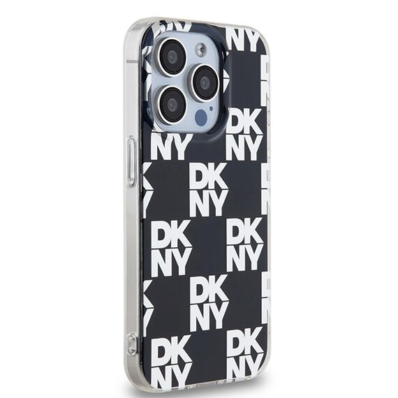 DKNY IML Checkered Mono Pattern case for iPhone 15 Pro Max - black | Techbox