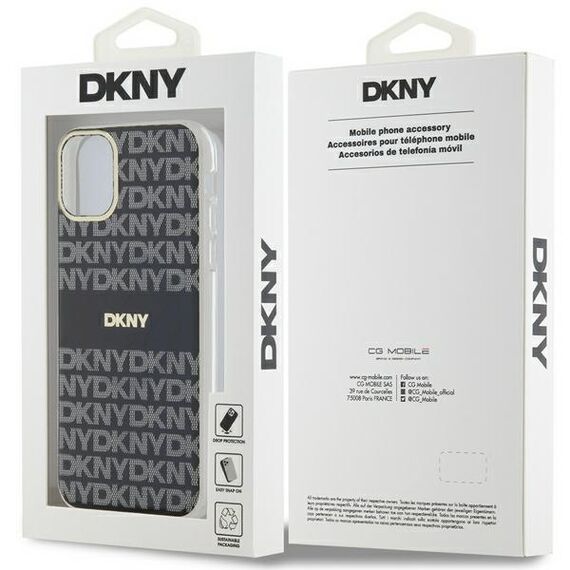 DKNY IML Mono &amp; Stripe MagSafe case for iPhone 11 / Xr - black - Uncategorized Cases (2) - Cases - Techbox