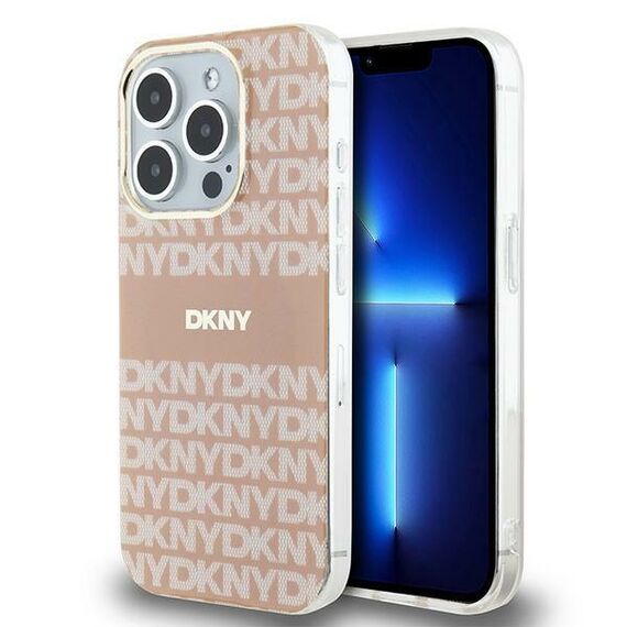 DKNY IML Mono &amp; Stripe MagSafe case for iPhone 13 Pro / 13 - pink - Apple Cases - Cases - Techbox