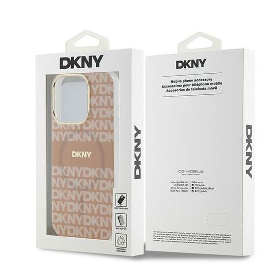 DKNY IML Mono &amp; Stripe MagSafe case for iPhone 13 Pro / 13 - pink - Apple Cases - Cases - Techbox