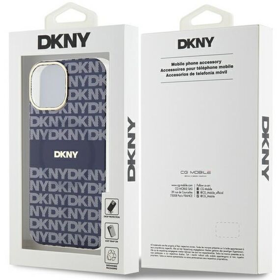 DKNY IML Mono &amp; Stripe MagSafe case for iPhone 15 / 14 / 13 - blue | Techbox