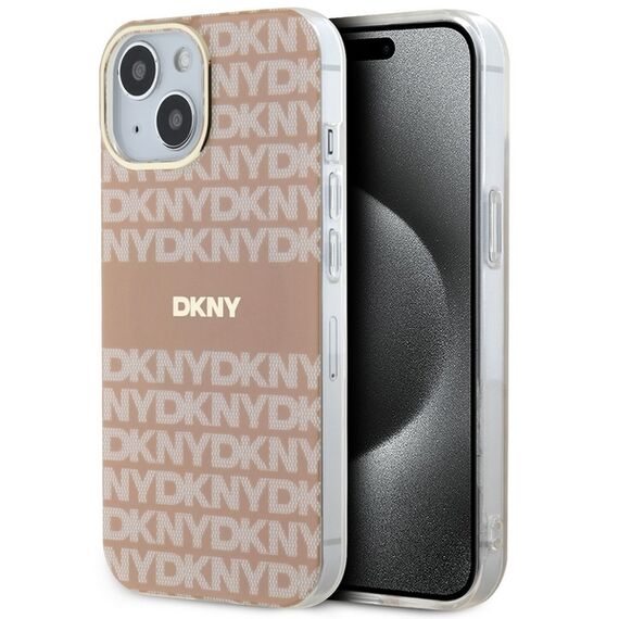 DKNY IML Mono &amp; Stripe MagSafe case for iPhone 15 / 14 / 13 - pink | Techbox