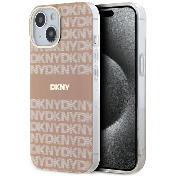 DKNY IML Mono &amp; Stripe MagSafe case for iPhone 15 / 14 / 13 - pink | Techbox