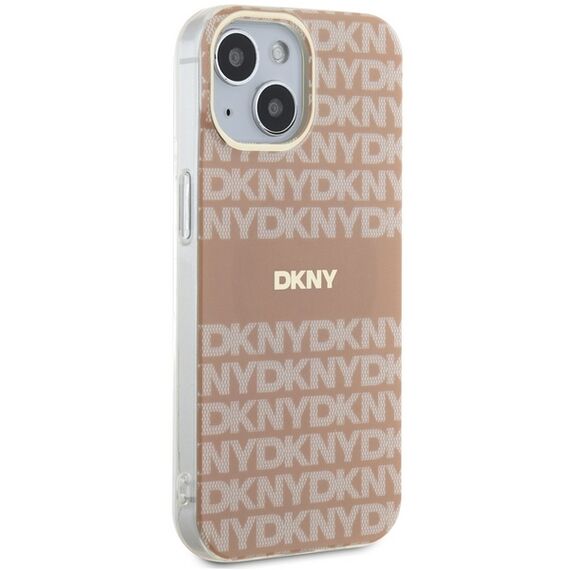 DKNY IML Mono &amp; Stripe MagSafe case for iPhone 15 / 14 / 13 - pink | Techbox