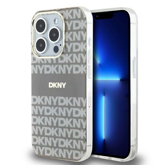 DKNY IML Mono &amp; Stripe MagSafe case for iPhone 15 Pro - beige | Techbox