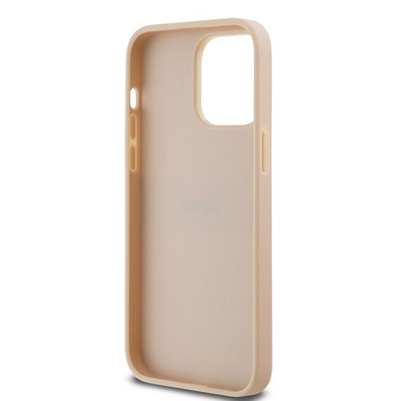 DKNY Leather Mono Stripe &amp; Metal Logo case for iPhone 14 Pro Max - pink | Techbox