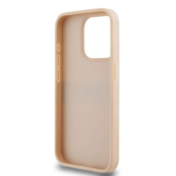 DKNY Leather Mono Stripe &amp; Metal Logo case for iPhone 15 Pro - pink - Apple Cases - Cases - Techbox
