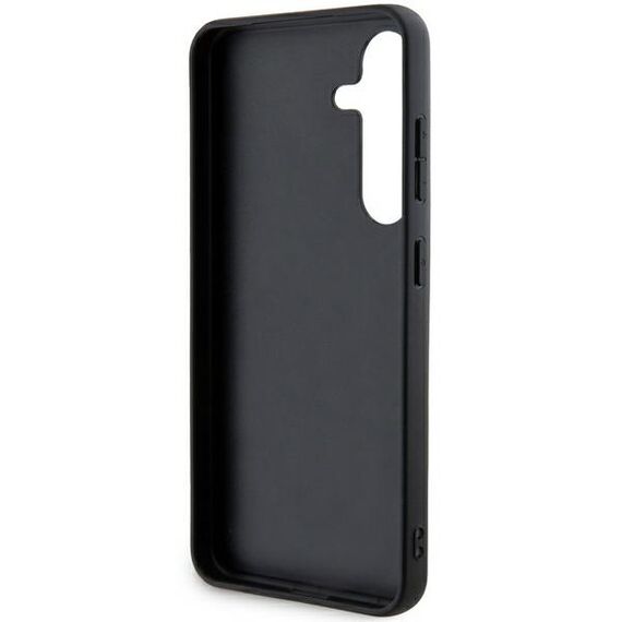 DKNY Leather Mono Stripe &amp; Metal Logo case for Samsung Galaxy S24 - black - Samsung Cases - Cases - Techbox