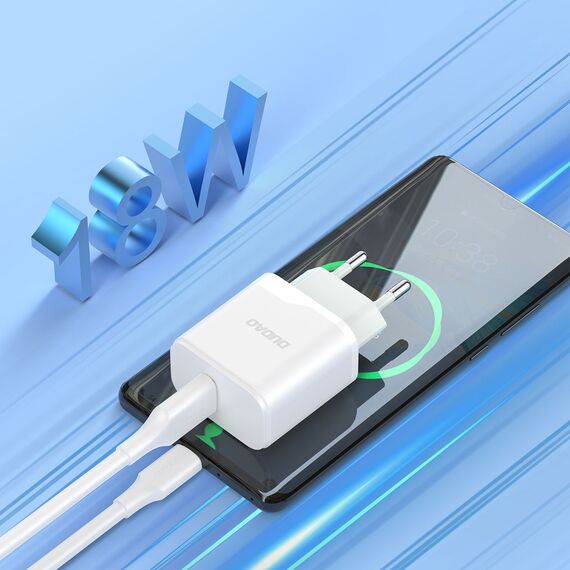 Dudao A20EU USB-A 18W network charger - white | Techbox