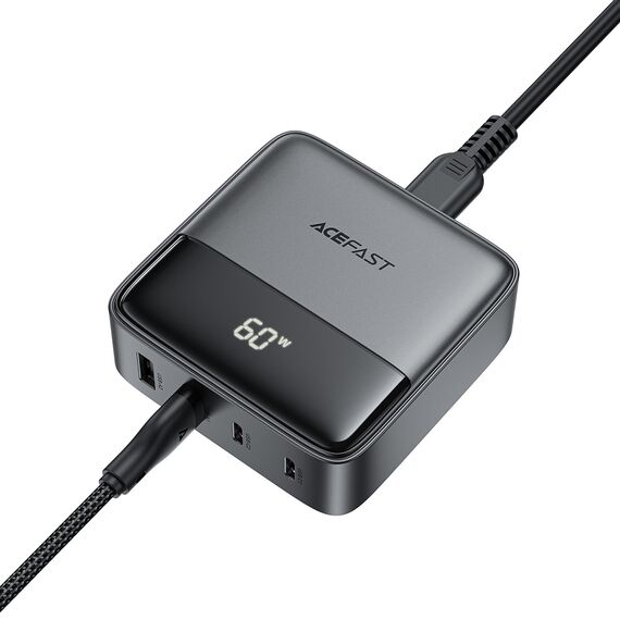 Acefast Z6 Charger Network GaN Desktop 2x USB-A / 2x USB-C PD 65W - Black - Travel Chargers - Smartphone Chargers - Techbox