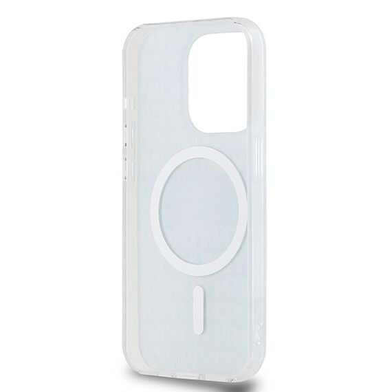 DKNY IML Mono &amp; Stripe MagSafe case for iPhone 15 Pro Max - blue