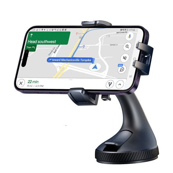 Joyroom JR-OK6 clamp phone holder for glass - black - Smartphone Holders - Smartphones - Techbox