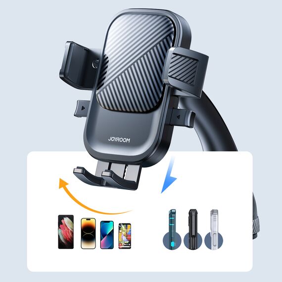 Joyroom JR-OK6 clamp phone holder for glass - black - Smartphone Holders - Smartphones - Techbox