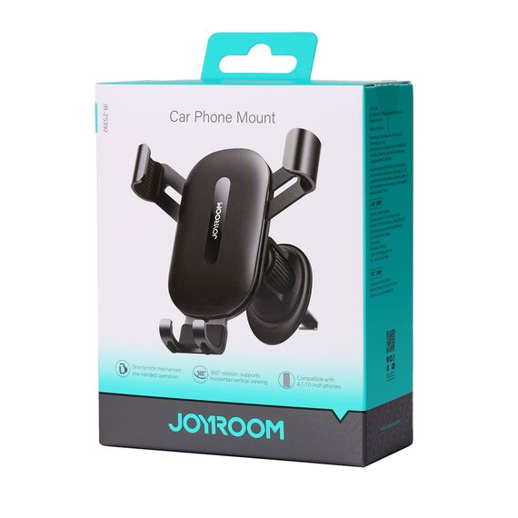 Joyroom JR-ZS392 Car Phone Mount(Air Vent)-Black - Smartphone Holders - Smartphones - Techbox