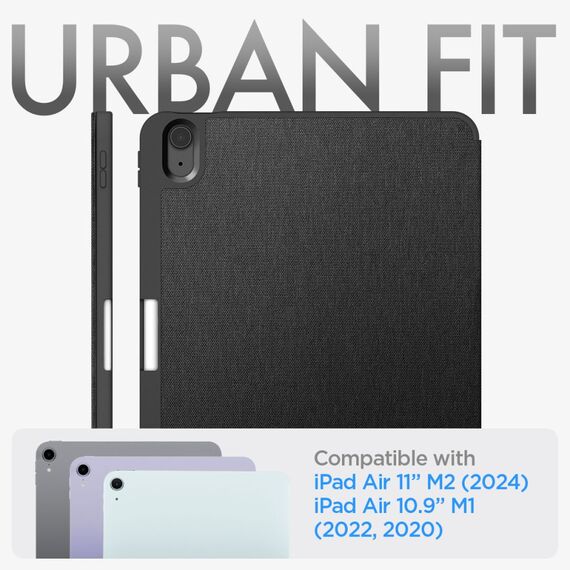 Spigen Urban Fit case for iPad Air 10.9'' 4/5 2020-2022 / 11.6'' 2024 - black - Tablet Accessories - Tablet PC & Accessories - Techbox