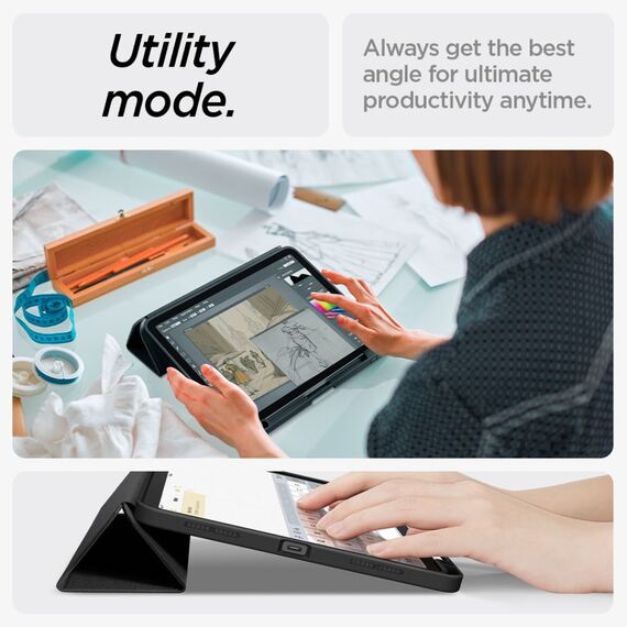 Spigen Urban Fit case for iPad Air 10.9'' 4/5 2020-2022 / 11.6'' 2024 - black - Tablet Accessories - Tablet PC & Accessories - Techbox