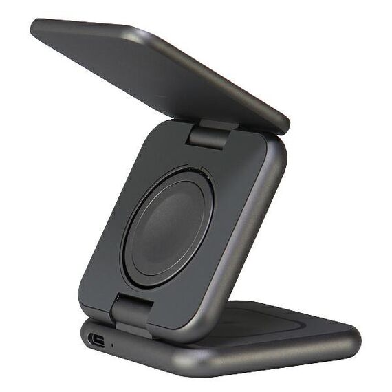 Audi Big Logo foldable inductive charger 3in1 0 - gray