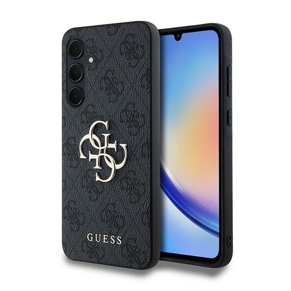 Guess 4G Big Metal Logo case for Samsung Galaxy A35 - black | Techbox