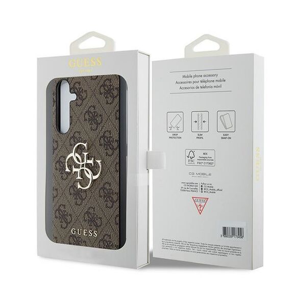 Guess 4G Big Metal Logo case for Samsung Galaxy A35 - brown | Techbox