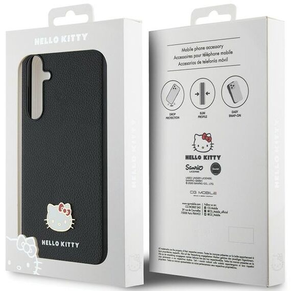 Hello Kitty Metal Logo Kitty Head case for Samsung Galaxy A55 - black - Uncategorized Cases (2) - Cases - Techbox