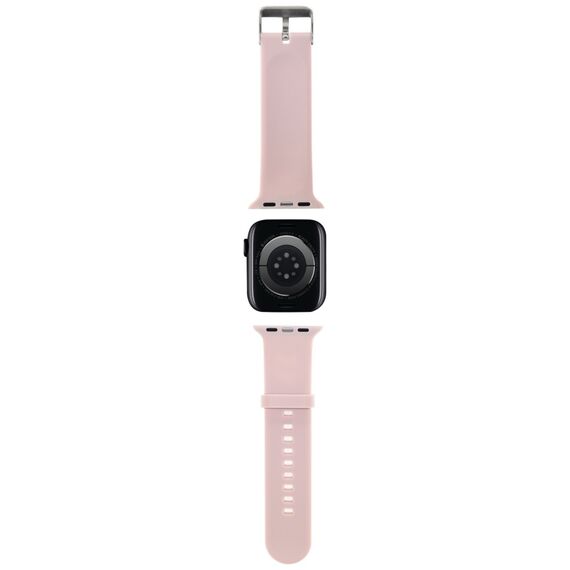 Karl Lagerfeld 3D Rubber Karl&amp;Choupette Heads strap for Apple Watch 42/44/45/49mm - pink | Techbox