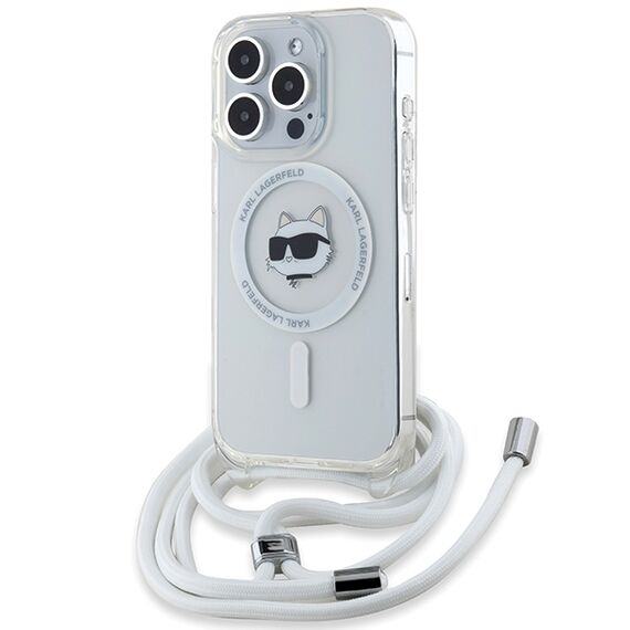 Karl Lagerfeld IML Choupette Head&amp;Cord MagSafe case for iPhone 15 Pro Max - transparent | Techbox