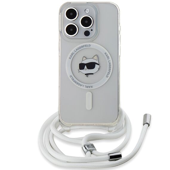 Karl Lagerfeld IML Choupette Head &amp; Cord MagSafe case for iPhone 15 Pro - transparent | Techbox