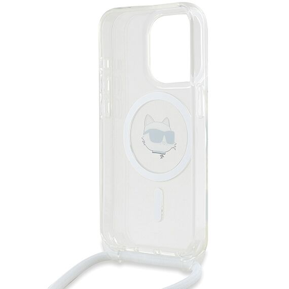 Karl Lagerfeld IML Choupette Head &amp; Cord MagSafe case for iPhone 15 Pro - transparent | Techbox
