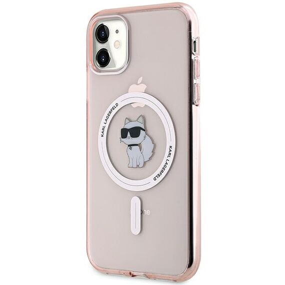 Karl Lagerfeld IML Choupette MagSafe case for iPhone 11 / Xr - pink - Uncategorized Cases (2) - Cases - Techbox